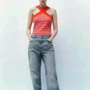 COPY -  Nwt Zara striped halter body suit